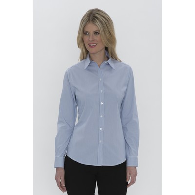 Coal Harbour® Mini Stripe Stretch Woven Ladies' Shirt